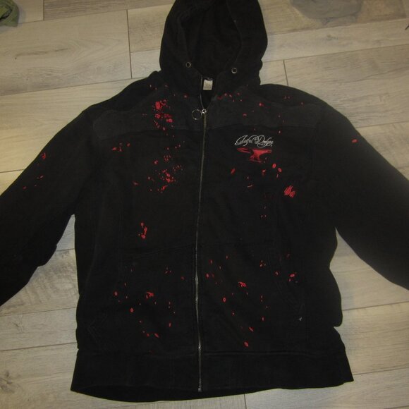Artful Dodgers "Robbers of the Grave" Embroidered Vintage Zip Up Hoodie - Picture 5 of 10